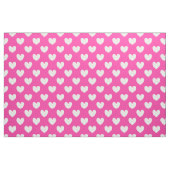 Witte polka harten van fuchsia roze stof (Fat Quarter)