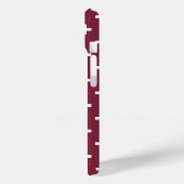 Witte polka kruisen op moerbei Case-Mate iPhone case (Achterkant / Links)
