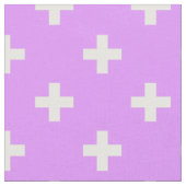 Witte polka kruist lila stof (Close Up)
