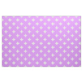 Witte polka kruist lila stof (Fat Quarter)