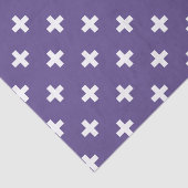 Witte polka kruist op ultraviolet tissuepapier (Detail)