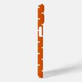 Witte polka-kruizen op verbrande oranje Case-Mate iPhone case (Achterkant / Rechts)