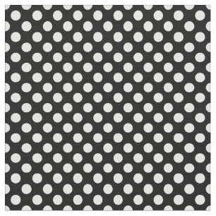 Witte polka stippen   Kies een achtergrondkleur Stof
