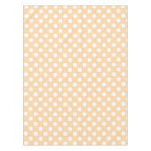 Witte polka-stippen op beige tafelkleed (Voorkant)
