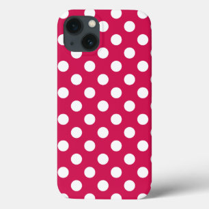 Witte polka stippen op bepaalde Hoesje-Mate iPhone Case-Mate iPhone Case