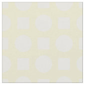Witte polka stippen op citroengeel stof (Close Up)