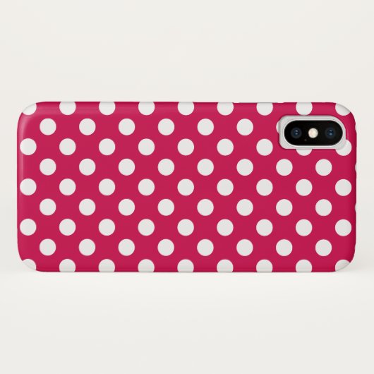 Witte polka stippen op kermis Case-Mate iPhone case (Achterkant (horizontaal))