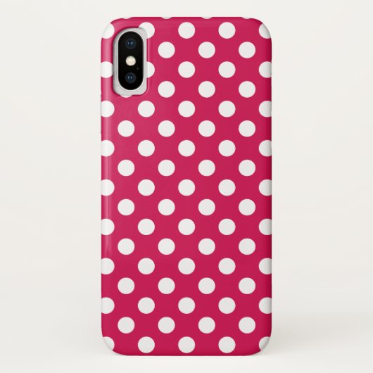 Witte polka stippen op kermis Case-Mate iPhone case (Achterkant)