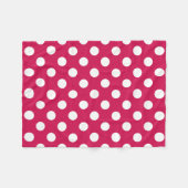 Witte polka stippen op kermis fleece deken (Voorkant (Horizontaal))