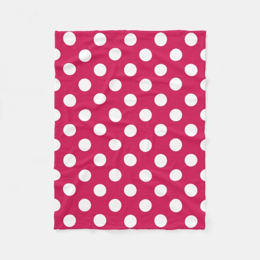 Witte polka stippen op kermis fleece deken (Voorkant)