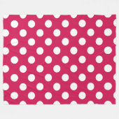 Witte polka stippen op kermis fleece deken (Voorkant (Horizontaal))