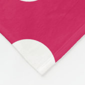 Witte polka stippen op kermis fleece deken (Hoek)