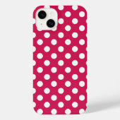 Witte polka stippen op kermis iPhone hoesje (Achterkant)