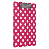 Witte polka stippen op kermis klembord (Rechts)