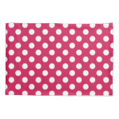 Witte polka stippen op kermis kussensloop (Achterkant)