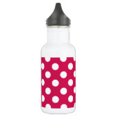 Witte polka stippen op kermis waterfles (Links)