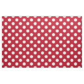 Witte polka stippen op rood stof (Fat Quarter)