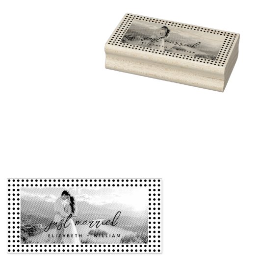Witte polka stippen op turquoise – Persoonlijke tr Rubberstempel (Gestempeld)
