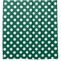 Witte polka-stippen op zonegroen