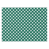 Witte polka-stippen op zonegroen tafelkleed (Voorkant (Horizontaal))