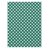 Witte polka-stippen op zonegroen tafelkleed (Voorkant)