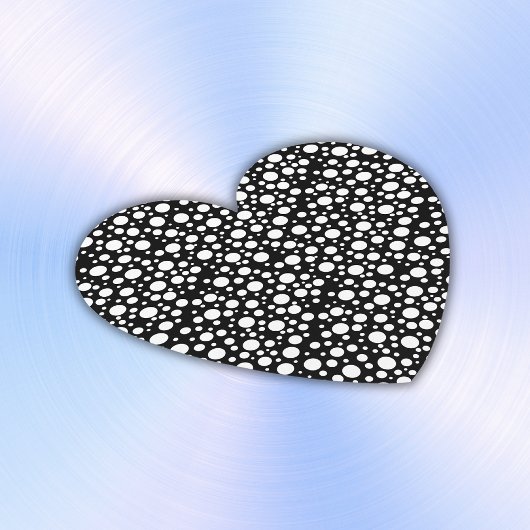 Witte Polka stippen op zwart | Kartonnen Onderzetters