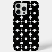 Witte polka stippen, Stippenpatroon, Stippen, Gest Case-Mate iPhone Case (Achterkant)