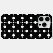 Witte polka stippen, Stippenpatroon, Stippen, Gest Case-Mate iPhone Case (Achterkant (horizontaal))