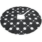 Witte polka stippen, Stippenpatroon, Stippen, Gest Kerstboom Rok (Gekanteld)