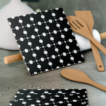 Witte polka stippen, Stippenpatroon, Stippen, Gest