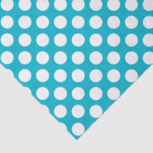 Witte PolkaDot-u kiest Achtergrondkleur Tissuepapier (Detail)