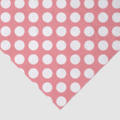 Witte PolkaDot-u kiest Achtergrondkleur Tissuepapier (Detail)