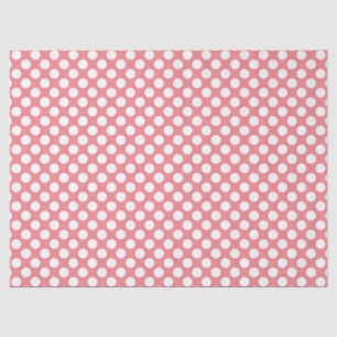 Witte PolkaDot-u kiest Achtergrondkleur Tissuepapier
