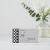 Witte polkadots aangepaste visitekaartjes (Staand voorkant)