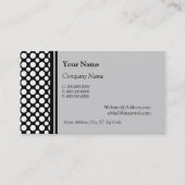 Witte polkadots aangepaste visitekaartjes (Voorkant)