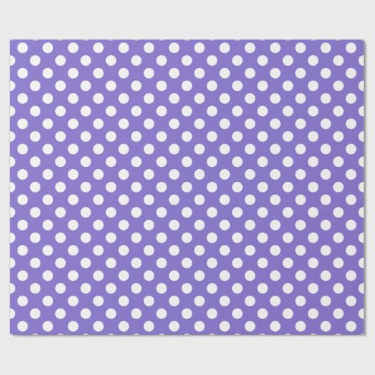 Witte polkstippen op de rand cadeaupapier (Vlak)