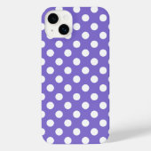Witte polkstippen op de rand iPhone hoesje (Achterkant)