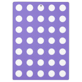 Witte polkstippen op de rand klembord (Achterkant)