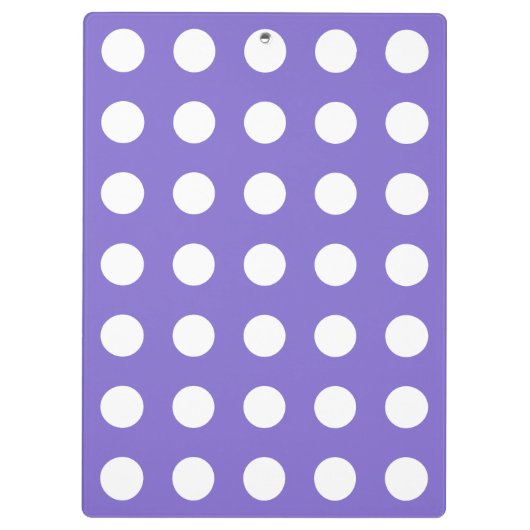 Witte polkstippen op de rand klembord (Achterkant)