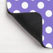 Witte polkstippen op de rand muismat (Hoek)