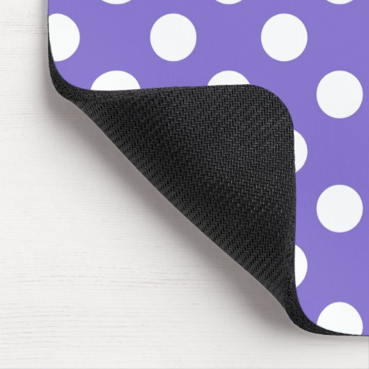 Witte polkstippen op de rand muismat (Hoek)