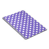 Witte polkstippen op de rand notitieboek (Rechterzijde)