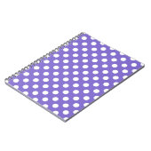 Witte polkstippen op de rand notitieboek (Linkerzijde)