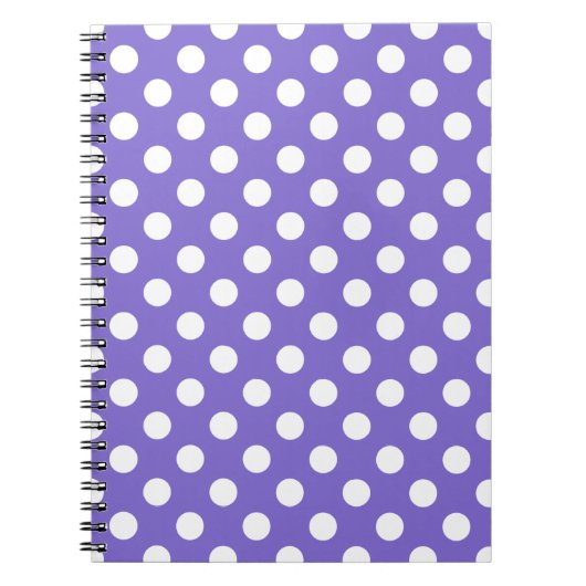 Witte polkstippen op de rand notitieboek (Voorkant)