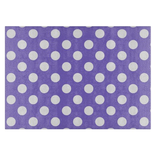 Witte polkstippen op de rand snijplank (Voorkant)