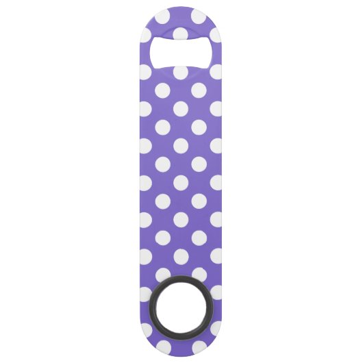 Witte polkstippen op de rand speed flessenopener (Voorkant)