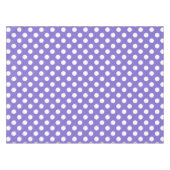 Witte polkstippen op de rand tafelkleed (Voorkant (Horizontaal))