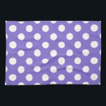 Witte polkstippen op de rand theedoek<br><div class="desc">Witte polkstippen op de rand</div>