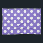 Witte polkstippen op de rand theedoek<br><div class="desc">Witte polkstippen op de rand</div>