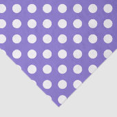 Witte polkstippen op de rand tissuepapier (Detail)